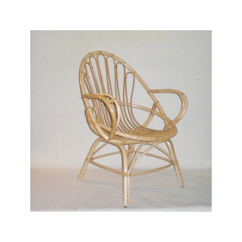 Comprar Sillón PERA de caña color natural en CesteriaGretel.Com