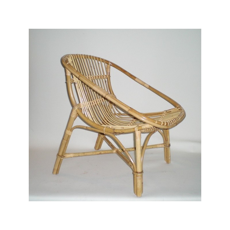 Comprar Sillón caña modelo HUEVO, sin brazos en CesteriaGretel.Com