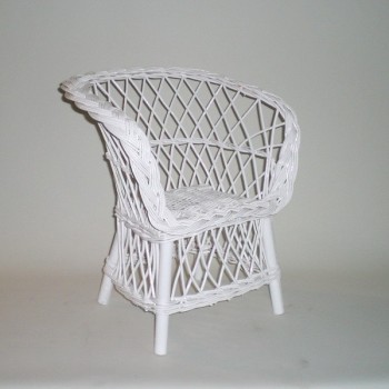 Comprar Sillón infantil de mimbre lacado modelo TRENZA en CesteriaGretel.Com