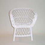 Comprar Sillón infantil de mimbre lacado modelo TRENZA en CesteriaGretel.Com