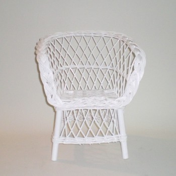 Comprar Sillón infantil de mimbre lacado modelo TRENZA en CesteriaGretel.Com