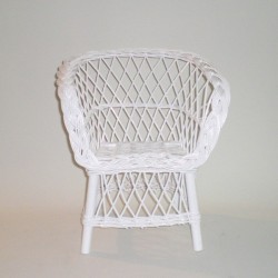 Comprar Sillón infantil de mimbre lacado modelo TRENZA en CesteriaGretel.Com