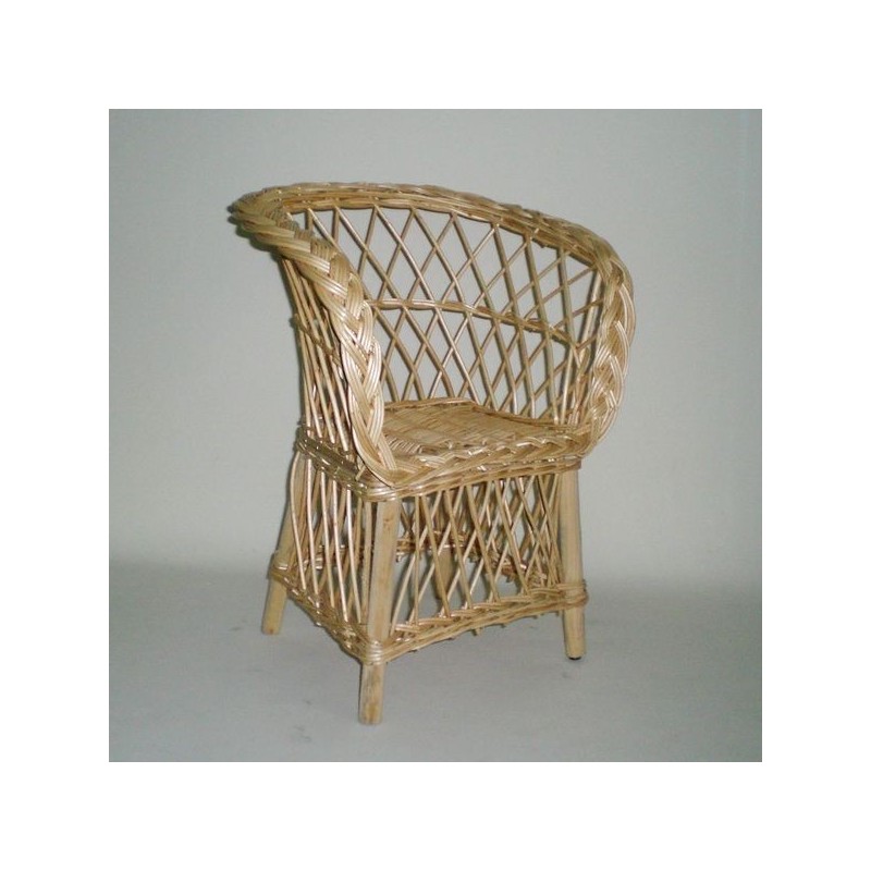 Comprar Sillón infantil de mimbre natural modelo TRENZA en CesteriaGretel.Com