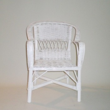Comprar Sillón infantil de mimbre lacado modelo ARMADURA en CesteriaGretel.Com