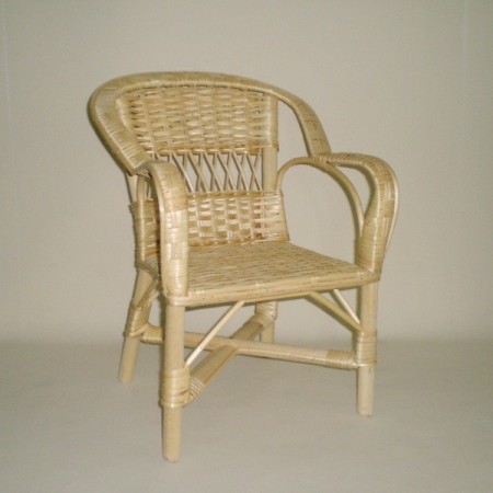 Comprar Sillón infantil de mimbre natural modelo ARMADURA en CesteriaGretel.Com