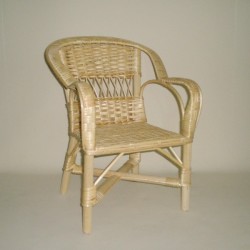 Comprar Sillón infantil de mimbre natural modelo ARMADURA en CesteriaGretel.Com
