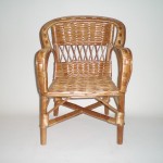 Comprar Sillón infantil de mimbre color buff modelo ARMADURA en CesteriaGretel.Com