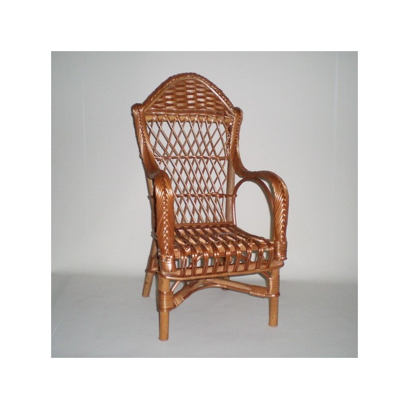 Comprar Sillón infantil de mimbre color buff modelo POLACO en CesteriaGretel.Com