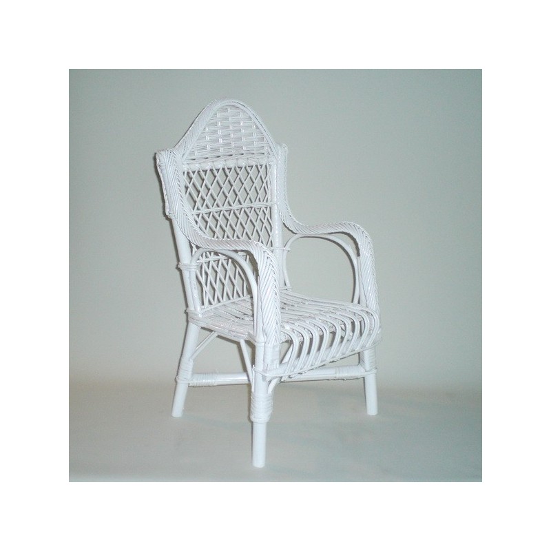 Comprar Sillón infantil de mimbre lacado modelo POLACO en CesteriaGretel.Com