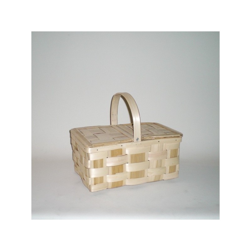 Comprar Cesta de castaño de 30 con dos tapas en CesteriaGretel.Com