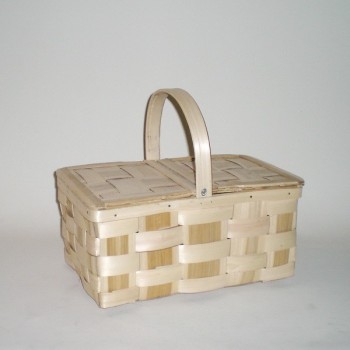 Comprar Cesta de castaño de 42 con dos tapas en CesteriaGretel.Com