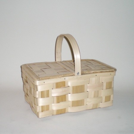 Comprar Cesta de castaño de 42 con dos tapas en CesteriaGretel.Com