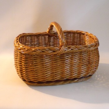 Comprar Cesta de mimbre barnizado con asa en CesteriaGretel.Com