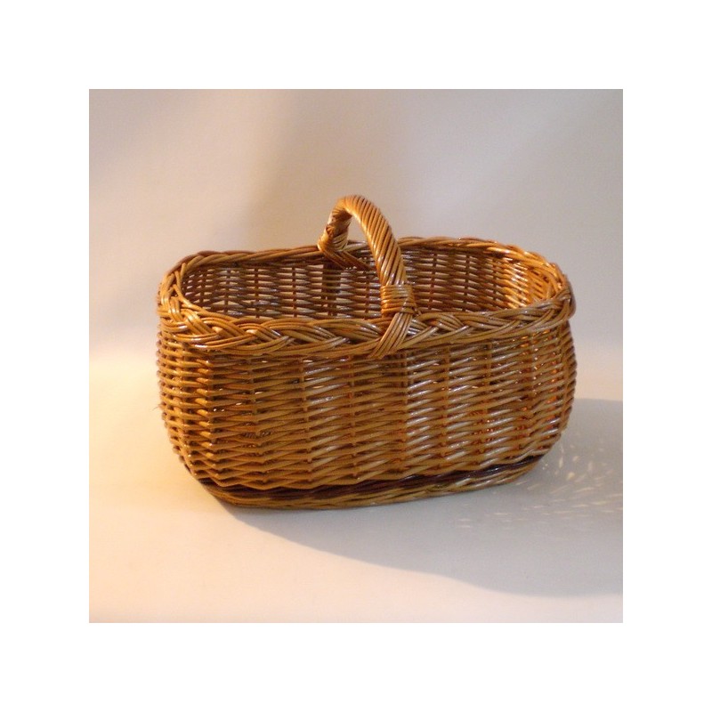 Comprar Cesta de mimbre barnizado con asa en CesteriaGretel.Com