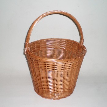 Comprar Cesta redonda con asa color buff en CesteriaGretel.Com