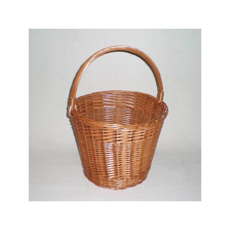 Comprar Cesta redonda con asa color buff en CesteriaGretel.Com