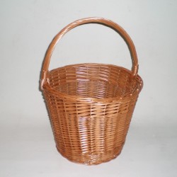 Comprar Cesta redonda con asa color buff en CesteriaGretel.Com