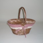 Comprar Cesta con tapas, con asa y tela en CesteriaGretel.Com