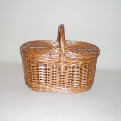 Comprar Cesta de 40 con 2 tapas color buff en CesteriaGretel.Com