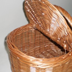 Comprar Cesta de 40 con 2 tapas color buff en CesteriaGretel.Com