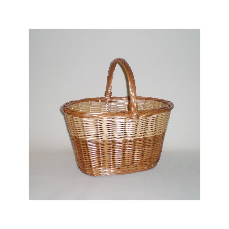 Comprar Cesta oval mixta buff brillo en CesteriaGretel.Com