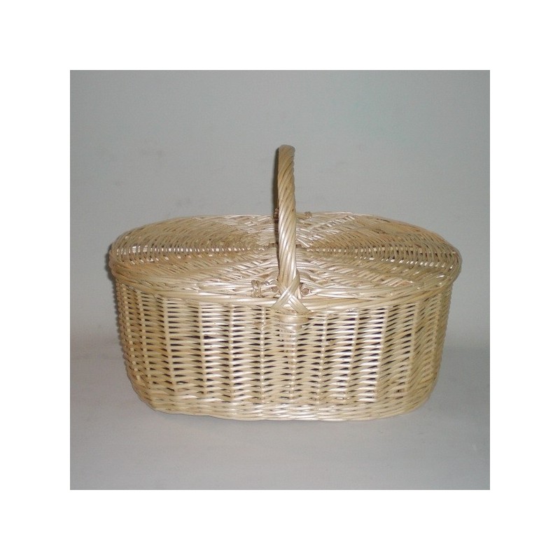 Comprar Cesta de 50 con 2 tapas color natural en CesteriaGretel.Com