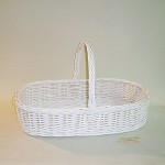 Comprar Cesta para bodas todo mimbre color blanco en CesteriaGretel.Com