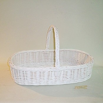 Comprar Cesta para bodas todo mimbre color blanco en CesteriaGretel.Com