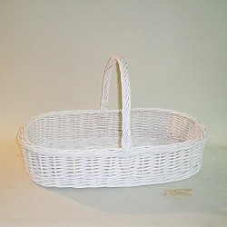 Comprar Cesta para bodas todo mimbre color blanco en CesteriaGretel.Com