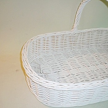 Comprar Cesta para bodas todo mimbre color blanco en CesteriaGretel.Com
