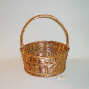 Comprar Cesta redonda con asa color buff en CesteriaGretel.Com