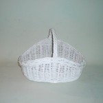 Comprar Cesta blanca para bodas fondo mimbre en CesteriaGretel.Com