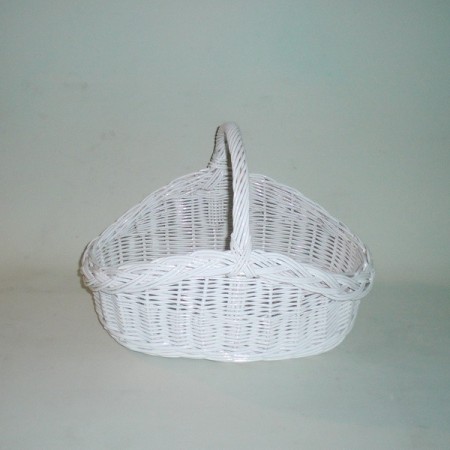 Comprar Cesta blanca para bodas fondo mimbre en CesteriaGretel.Com
