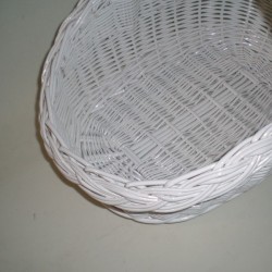 Comprar Cesta blanca para bodas fondo mimbre en CesteriaGretel.Com