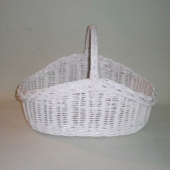 Comprar Cesta blanca para bodas fondo mimbre en CesteriaGretel.Com