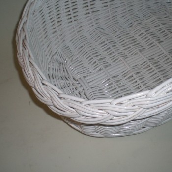 Comprar Cesta blanca para bodas fondo mimbre en CesteriaGretel.Com