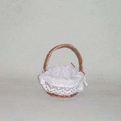 Comprar Cesta pequeña color miel con tela en CesteriaGretel.Com