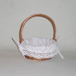 Comprar Cesta grande color miel con tela en CesteriaGretel.Com