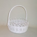 Comprar Canastilla de mimbre lacada blanco en CesteriaGretel.Com