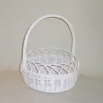 Comprar Canastilla de mimbre lacada blanco en CesteriaGretel.Com