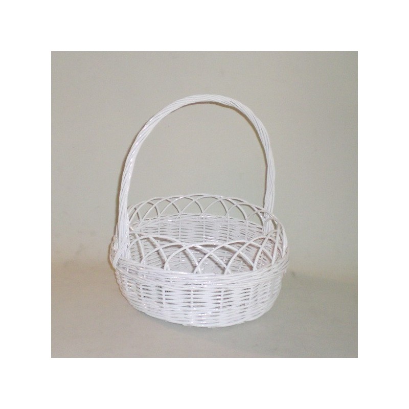 Comprar Canastilla de mimbre lacada blanco en CesteriaGretel.Com