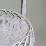 Comprar Canastilla de mimbre lacada blanco en CesteriaGretel.Com