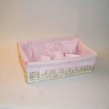 Comprar Canastilla rosa 43x29x13 cm en CesteriaGretel.Com