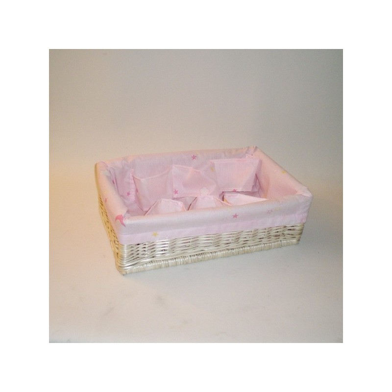 Comprar Canastilla rosa 43x29x13 cm en CesteriaGretel.Com