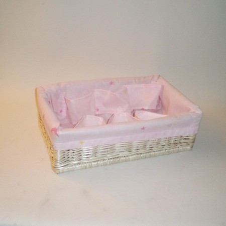 Comprar Canastilla rosa 43x29x13 cm en CesteriaGretel.Com