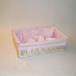 Comprar Canastilla rosa 43x29x13 cm en CesteriaGretel.Com