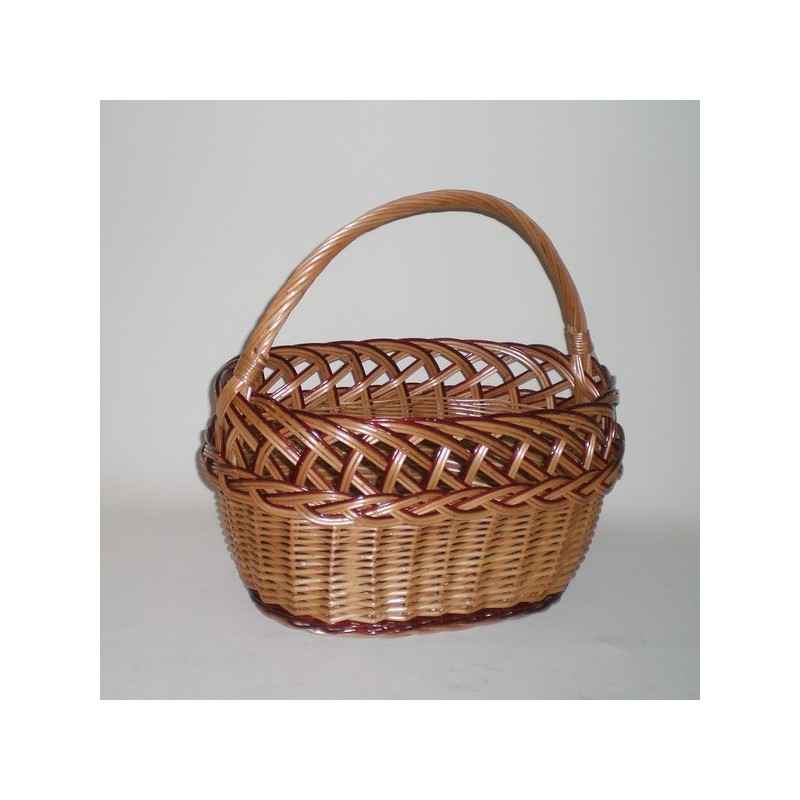 Comprar Cesta ovalada con ondas en CesteriaGretel.Com