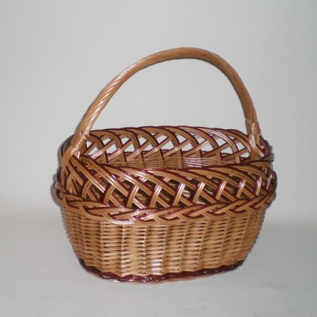 Comprar Cesta ovalada con ondas en CesteriaGretel.Com