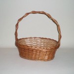 Comprar Cesta MIMBRE Navidad con asa alta color buff Nº 4 en CesteriaGretel.Com