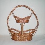 Comprar Cesta de Navidad de dos pisos con peana en CesteriaGretel.Com